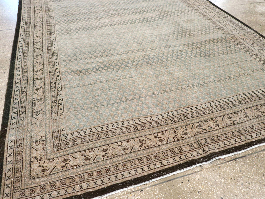 Antique Persian Tabriz Small Room Size Carpet, No.31035 - Galerie Shabab