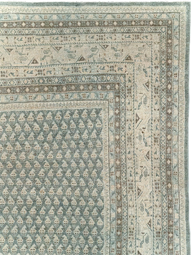 Vintage Persian Tabriz Accent Carpet, No.31037 - Galerie Shabab