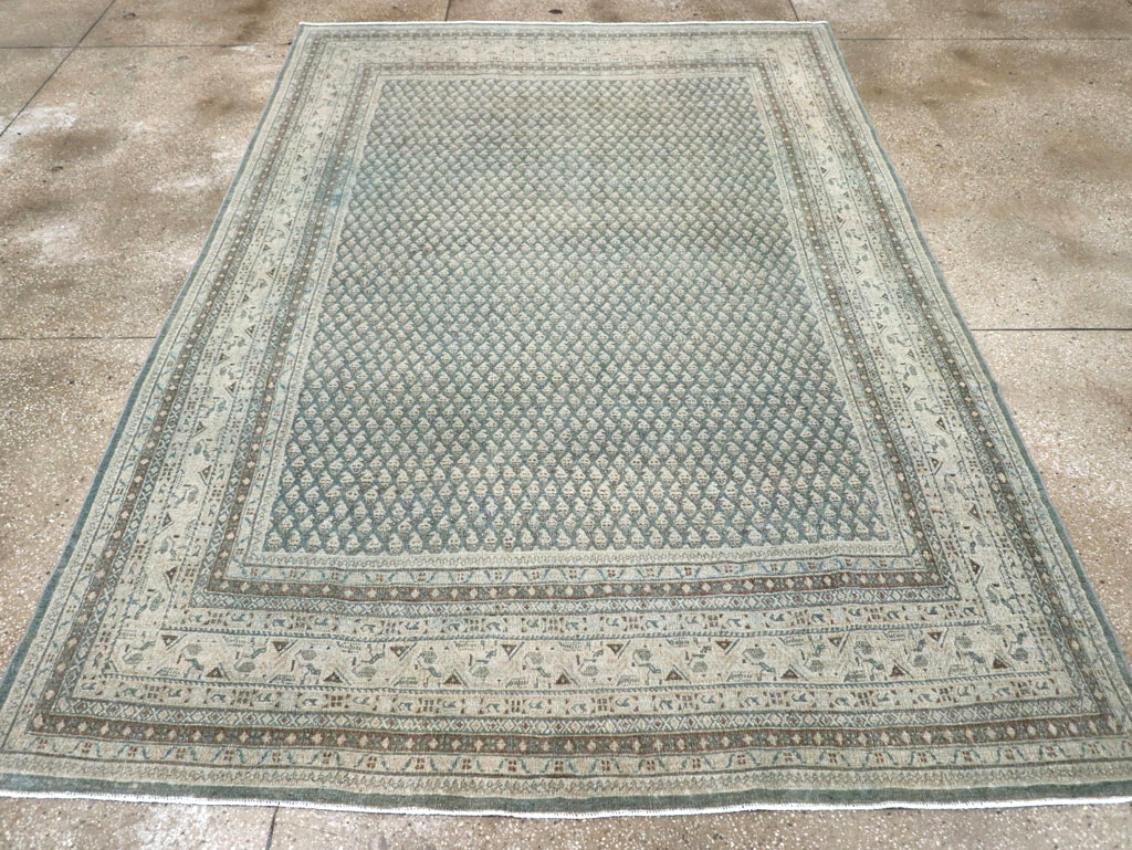 Vintage Persian Tabriz Accent Carpet, No.31037 - Galerie Shabab