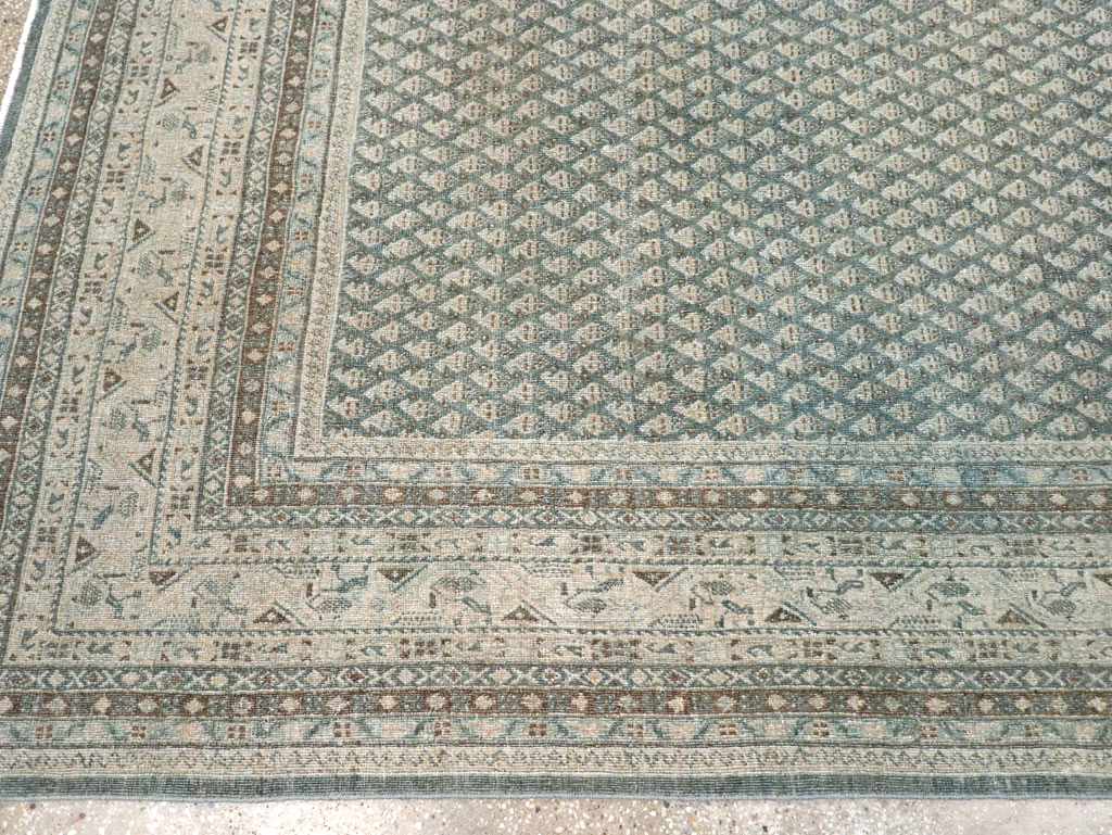 Vintage Persian Tabriz Accent Carpet, No.31037 - Galerie Shabab