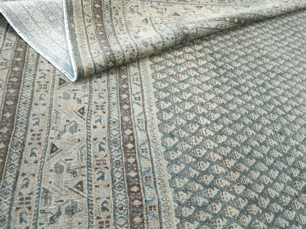 Vintage Persian Tabriz Accent Carpet, No.31037 - Galerie Shabab