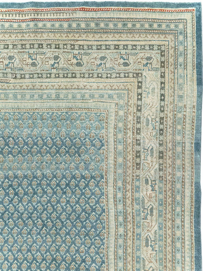 Vintage Persian Tabriz Accent Carpet, No.31039 - Galerie Shabab