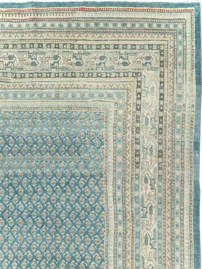 Vintage Persian Tabriz Accent Carpet, No.31039 - Galerie Shabab