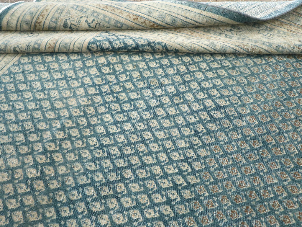 Vintage Persian Tabriz Accent Carpet, No.31039 - Galerie Shabab