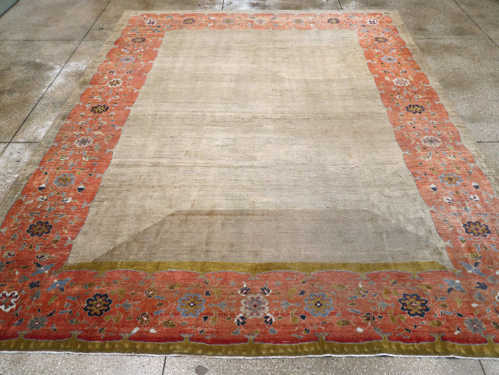 Antique Persian Mahal Room Size Carpet, No.31042 - Galerie Shabab