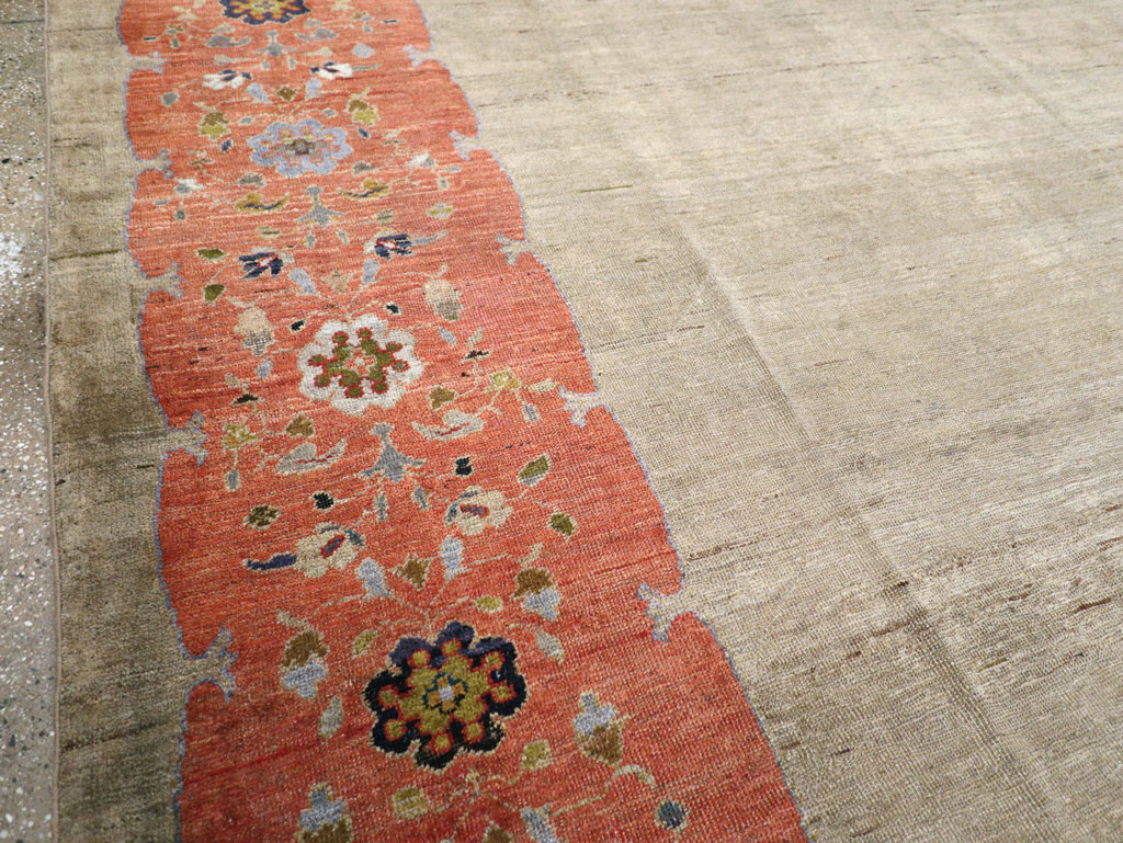 Antique Persian Mahal Room Size Carpet, No.31042 - Galerie Shabab