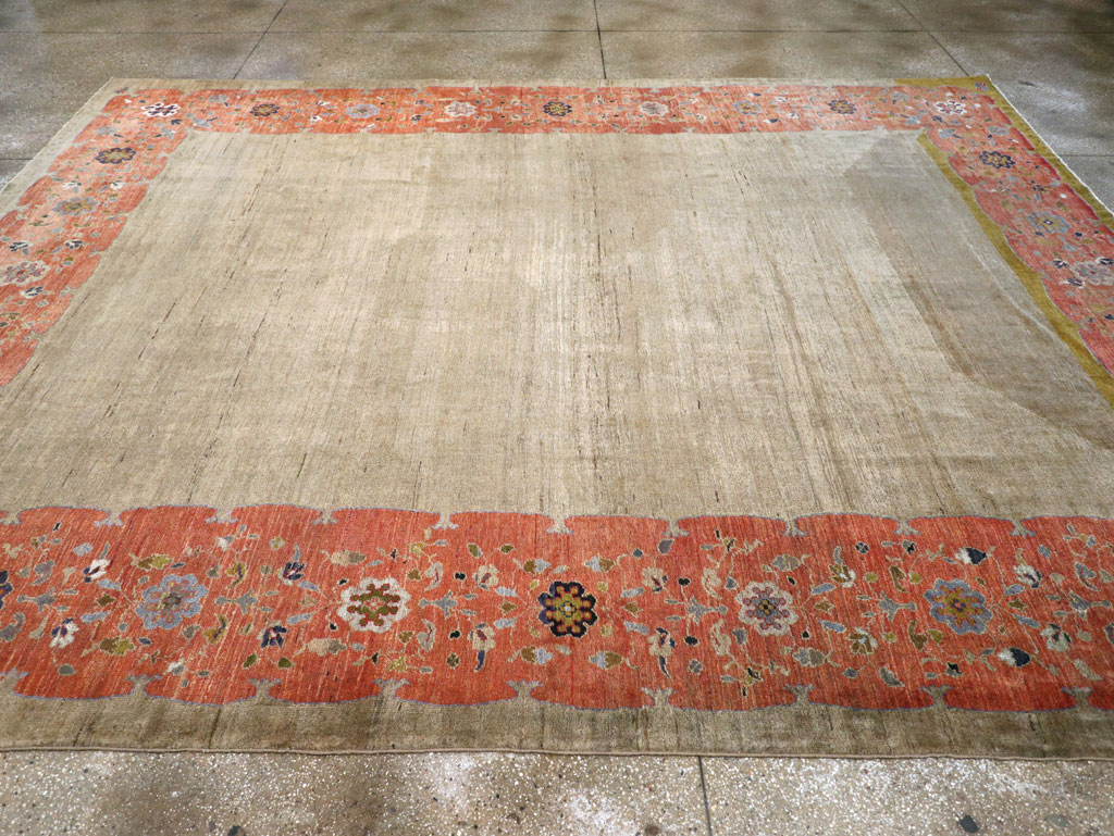 Antique Persian Mahal Room Size Carpet, No.31042 - Galerie Shabab
