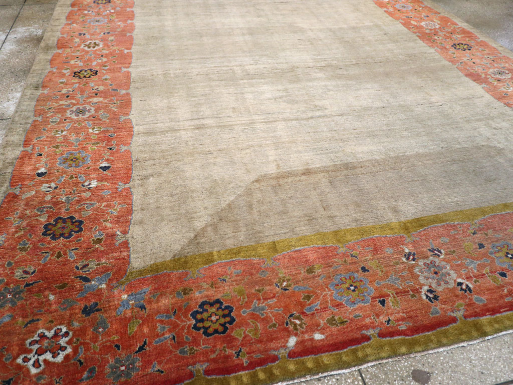 Antique Persian Mahal Room Size Carpet, No.31042 - Galerie Shabab