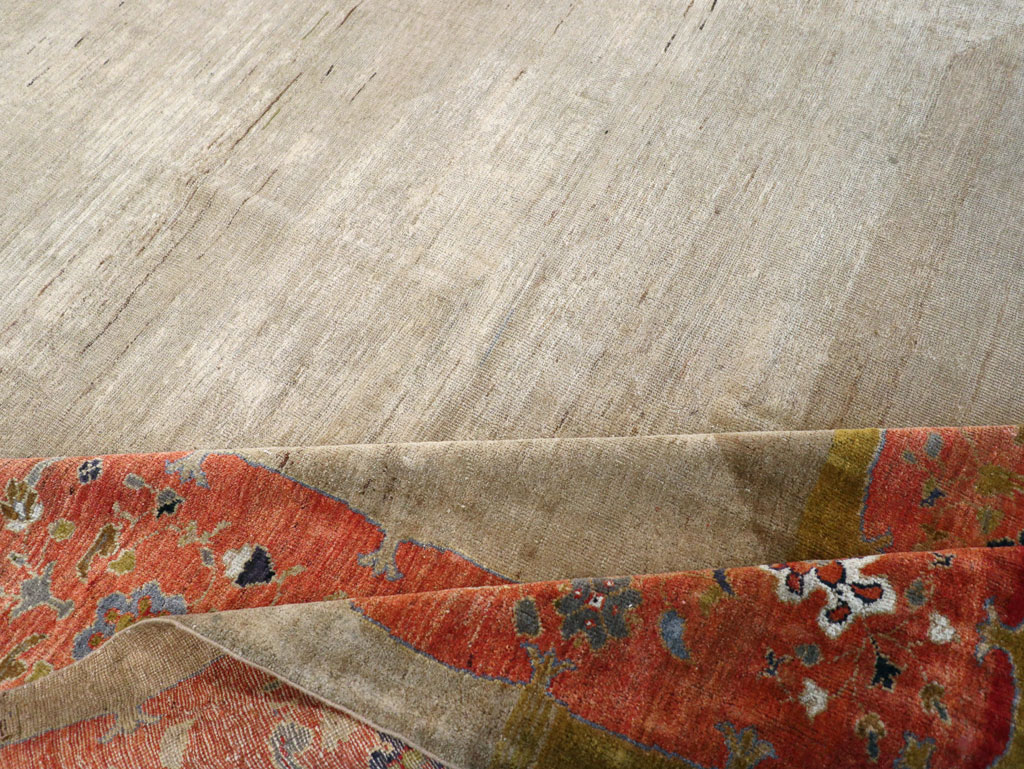 Antique Persian Mahal Room Size Carpet, No.31042 - Galerie Shabab