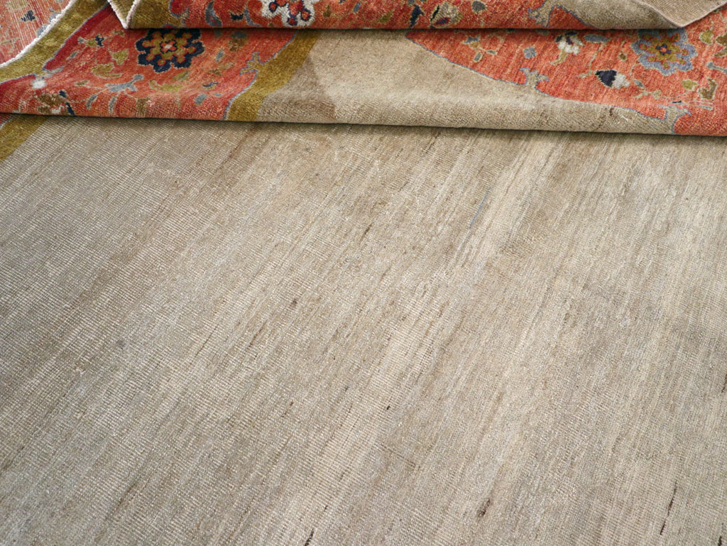 Antique Persian Mahal Room Size Carpet, No.31042 - Galerie Shabab