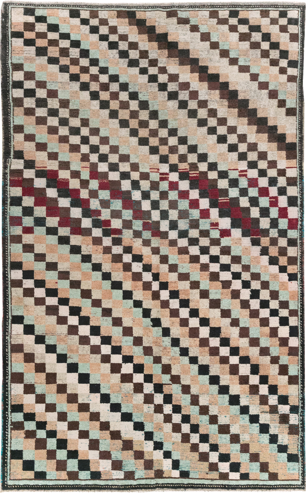 Vintage Turkish Anatolian Accent Carpet, No.31048 - Galerie Shabab