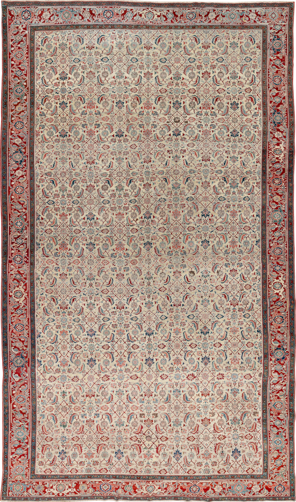 Antique Persian Heriz Large Carpet, No.31057 - Galerie Shabab