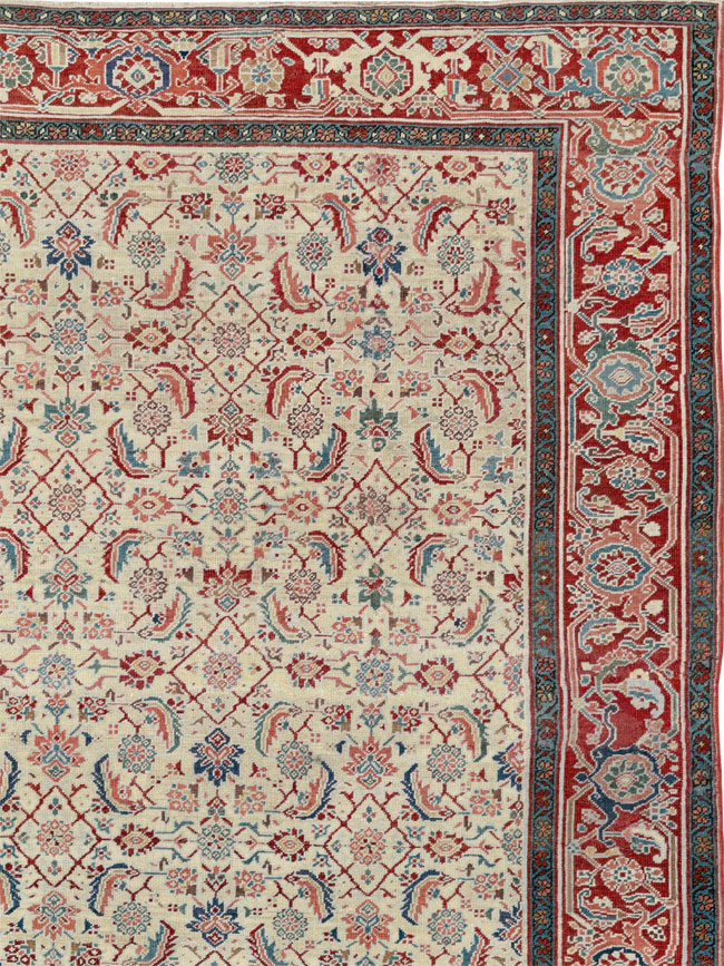 Antique Persian Heriz Large Carpet, No.31057 - Galerie Shabab