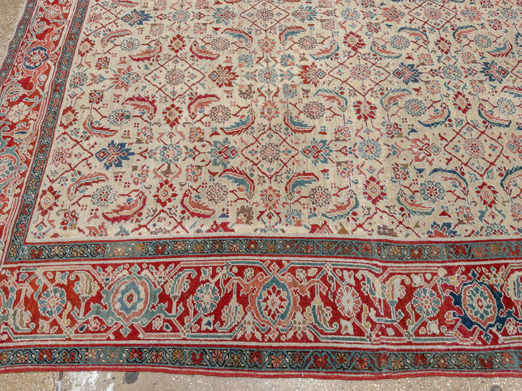 Antique Persian Heriz Large Carpet, No.31057 - Galerie Shabab