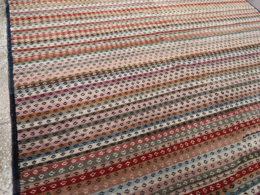 Vintage Turkish Anatolian Wide Gallery Runner, No.31060 - Galerie Shabab