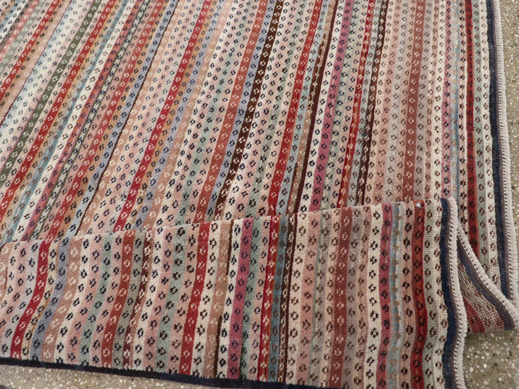 Vintage Turkish Anatolian Wide Gallery Runner, No.31060 - Galerie Shabab