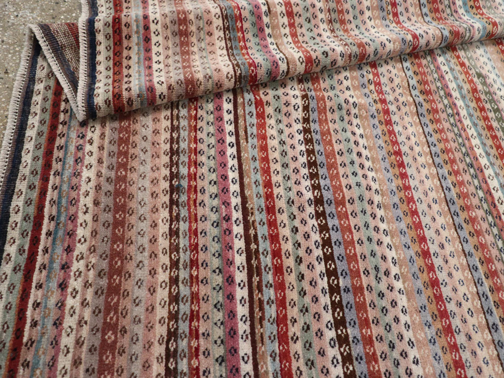 Vintage Turkish Anatolian Wide Gallery Runner, No.31060 - Galerie Shabab