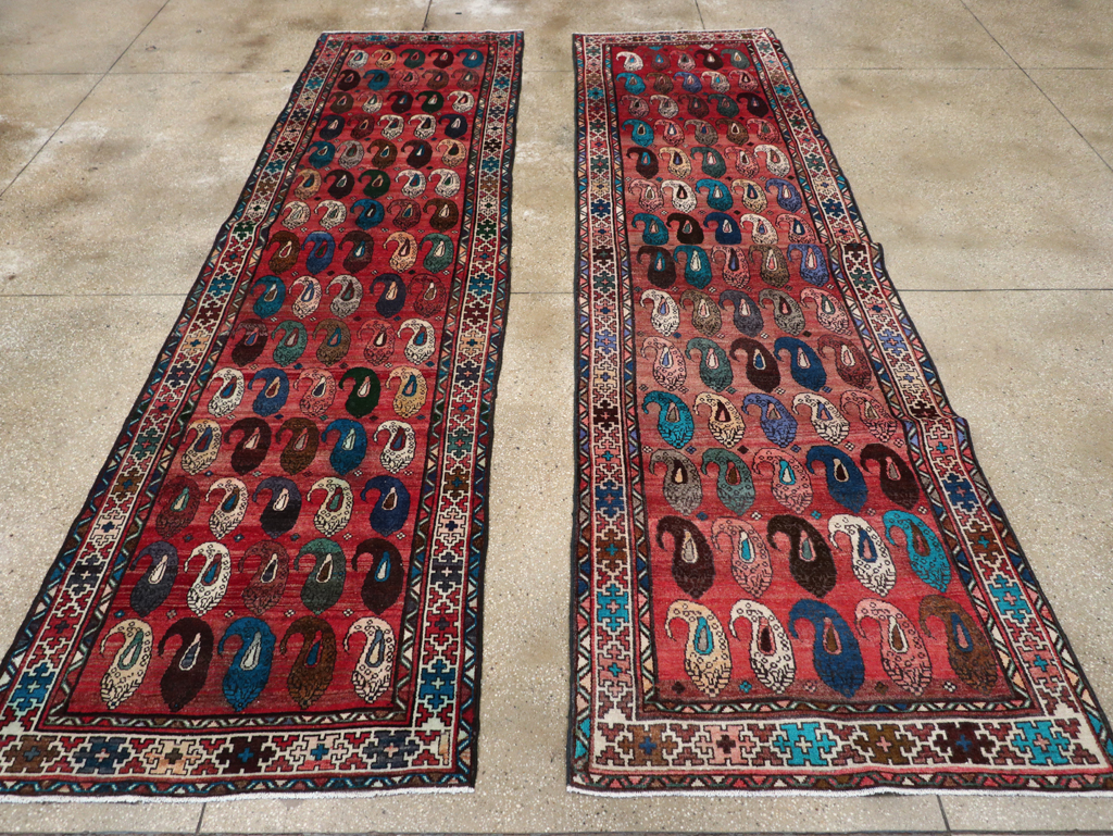 Vintage Persian Malayer Runner (Pair: 2 of 2), No.31067 - Galerie Shabab