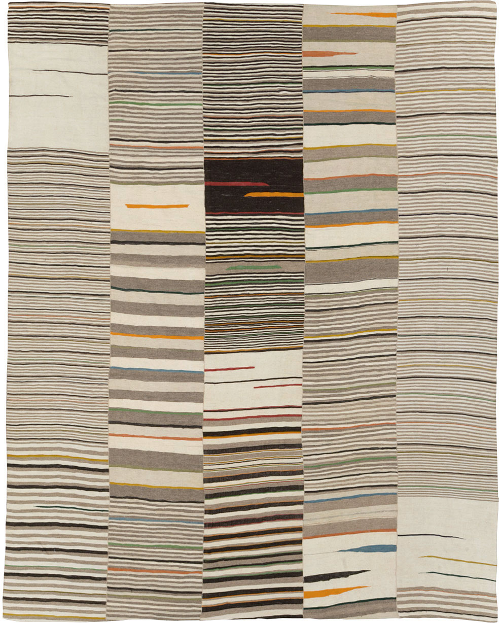 Vintage Persian Flatweave Kilim, No.31074 - Galerie Shabab