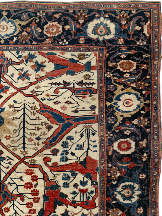 Antique Persian Bidjar Room Size Carpet, No.31081 - Galerie Shabab