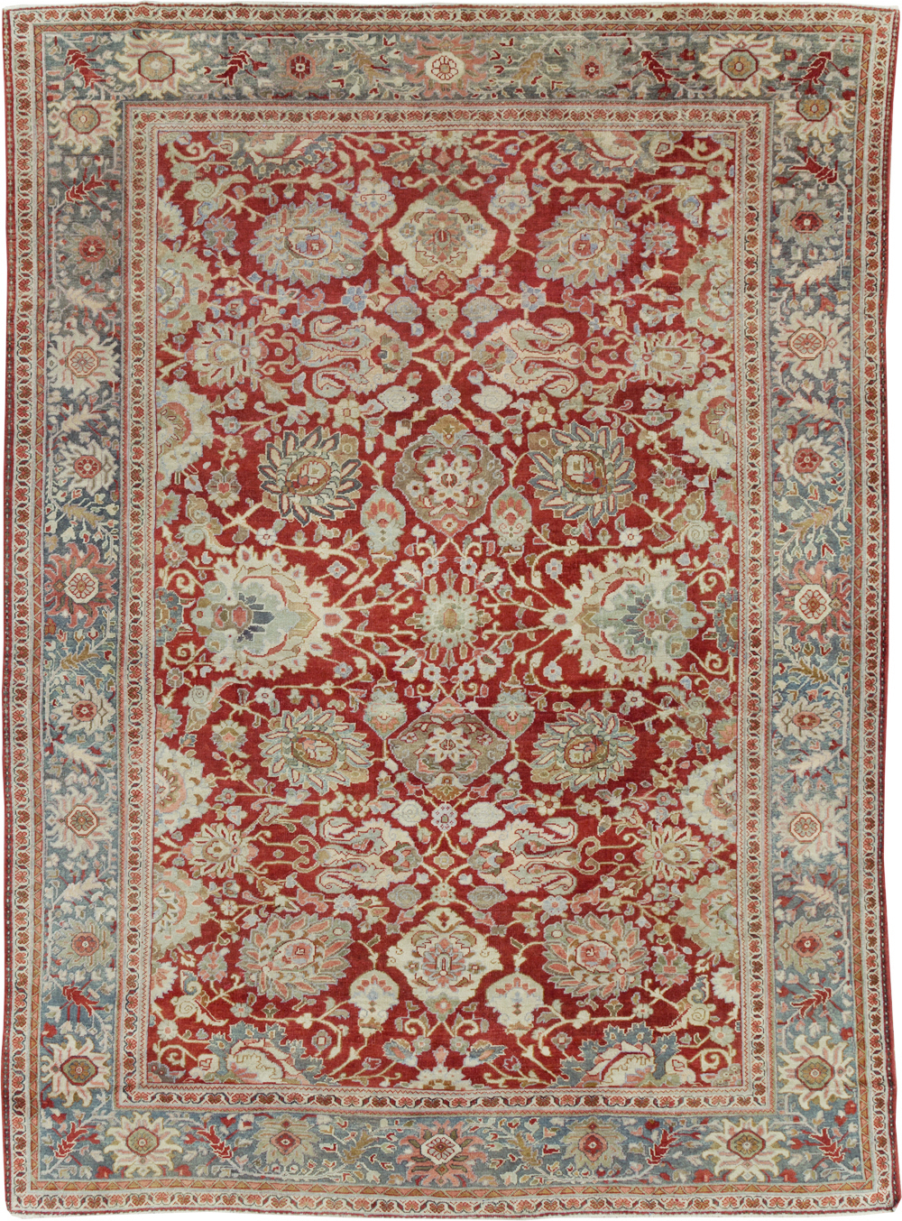 Antique Persian Mahal Carpet, No.31085 - Galerie Shabab
