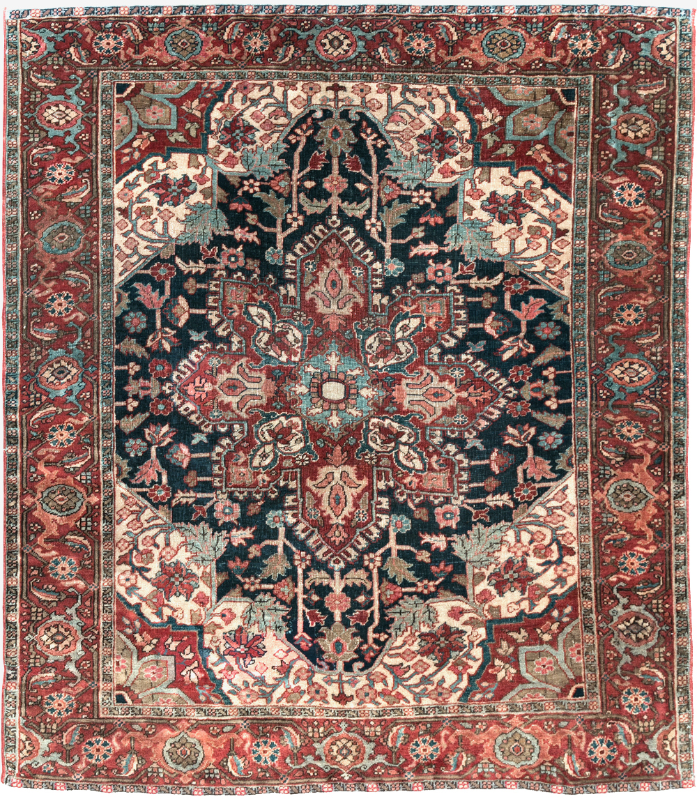 Vintage Persian Heriz Carpet, No.31087 - Galerie Shabab