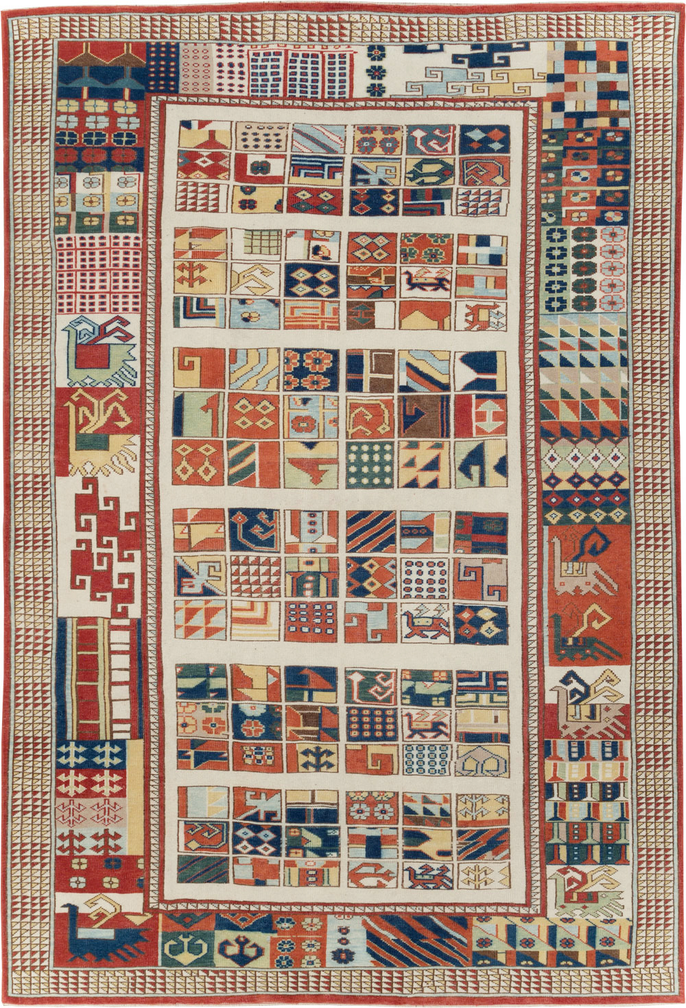 Vintage Turkish Anatolian Accent Carpet, No.31097 - Galerie Shabab