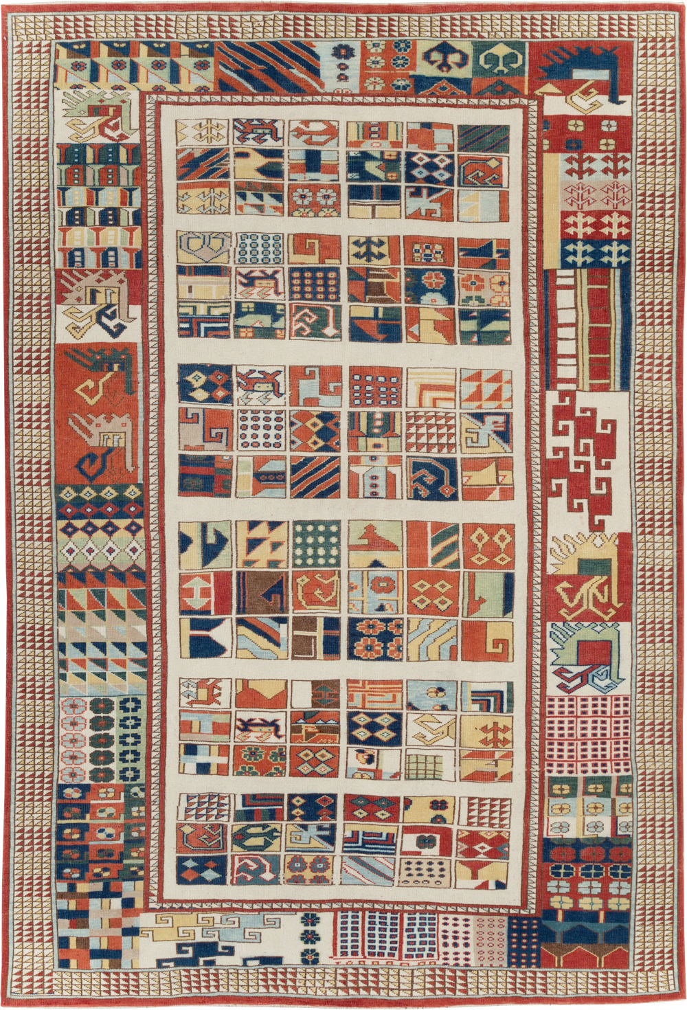 Vintage Turkish Anatolian Accent Carpet, No.31097 - Galerie Shabab