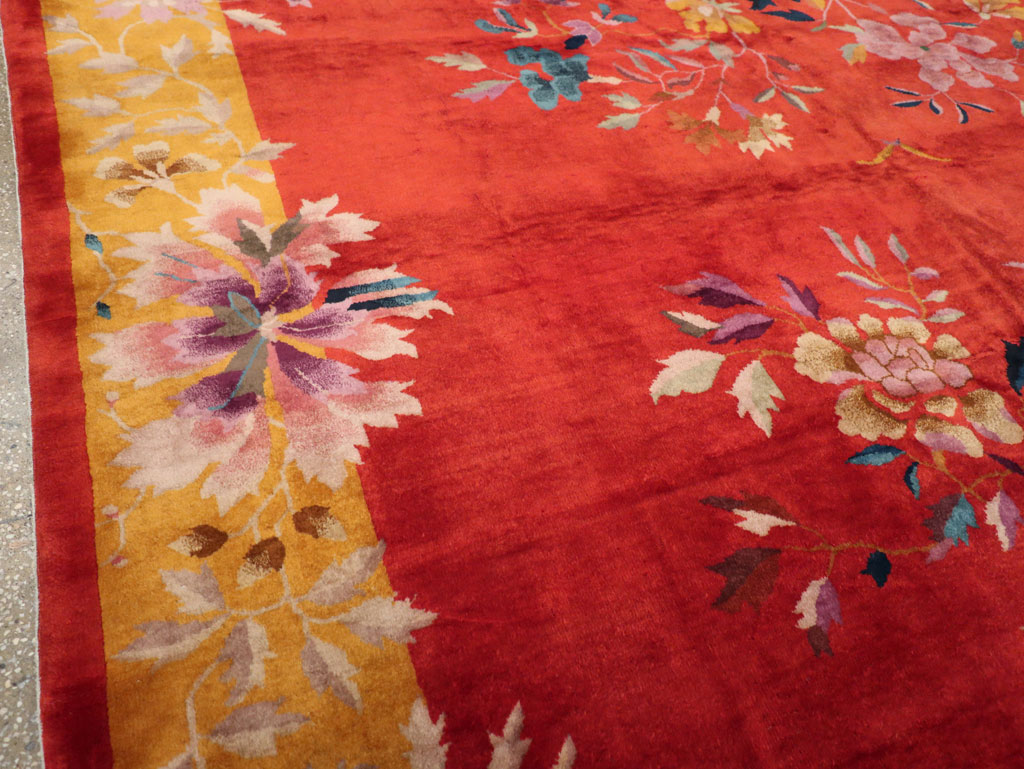 Vintage Chinese Art Deco Room Size Carpet, No.31098 - Galerie Shabab