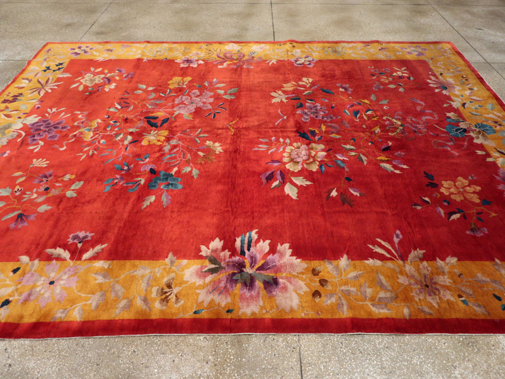 Vintage Chinese Art Deco Room Size Carpet, No.31098 - Galerie Shabab