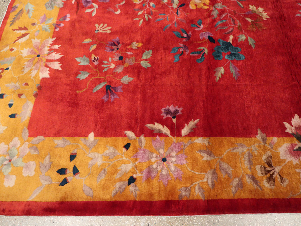 Vintage Chinese Art Deco Room Size Carpet, No.31098 - Galerie Shabab