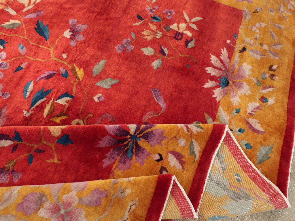 Vintage Chinese Art Deco Room Size Carpet, No.31098 - Galerie Shabab