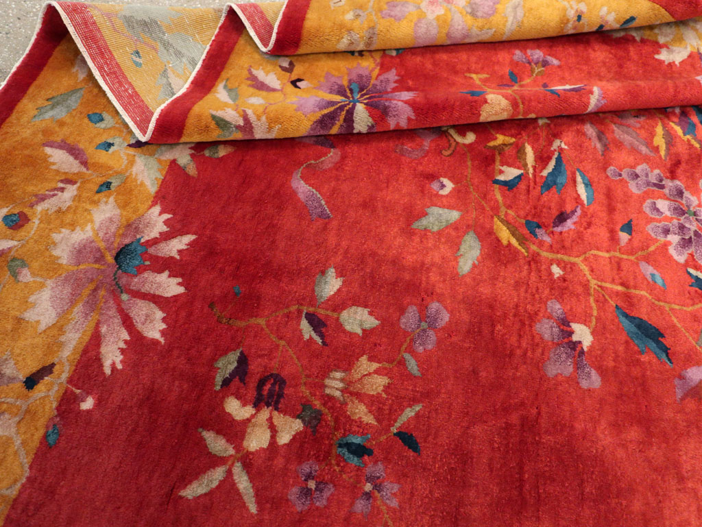 Vintage Chinese Art Deco Room Size Carpet, No.31098 - Galerie Shabab