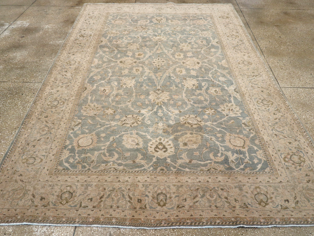 Vintage Persian Mahal Accent Carpet, No.31101 - Galerie Shabab