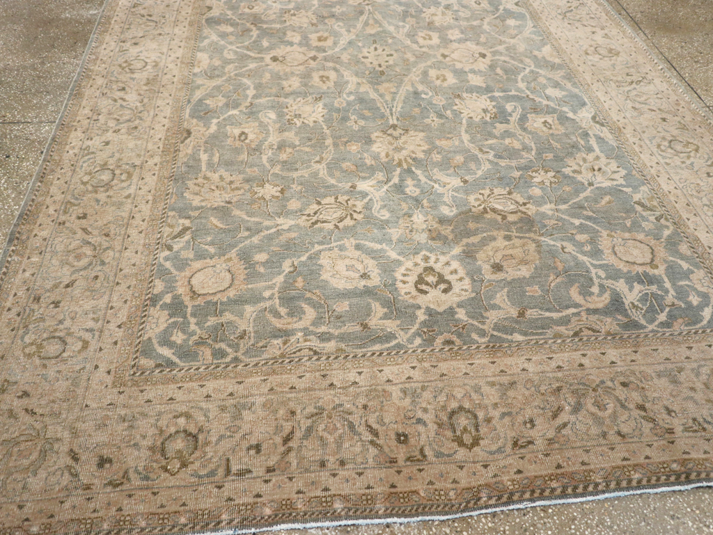 Vintage Persian Mahal Accent Carpet, No.31101 - Galerie Shabab