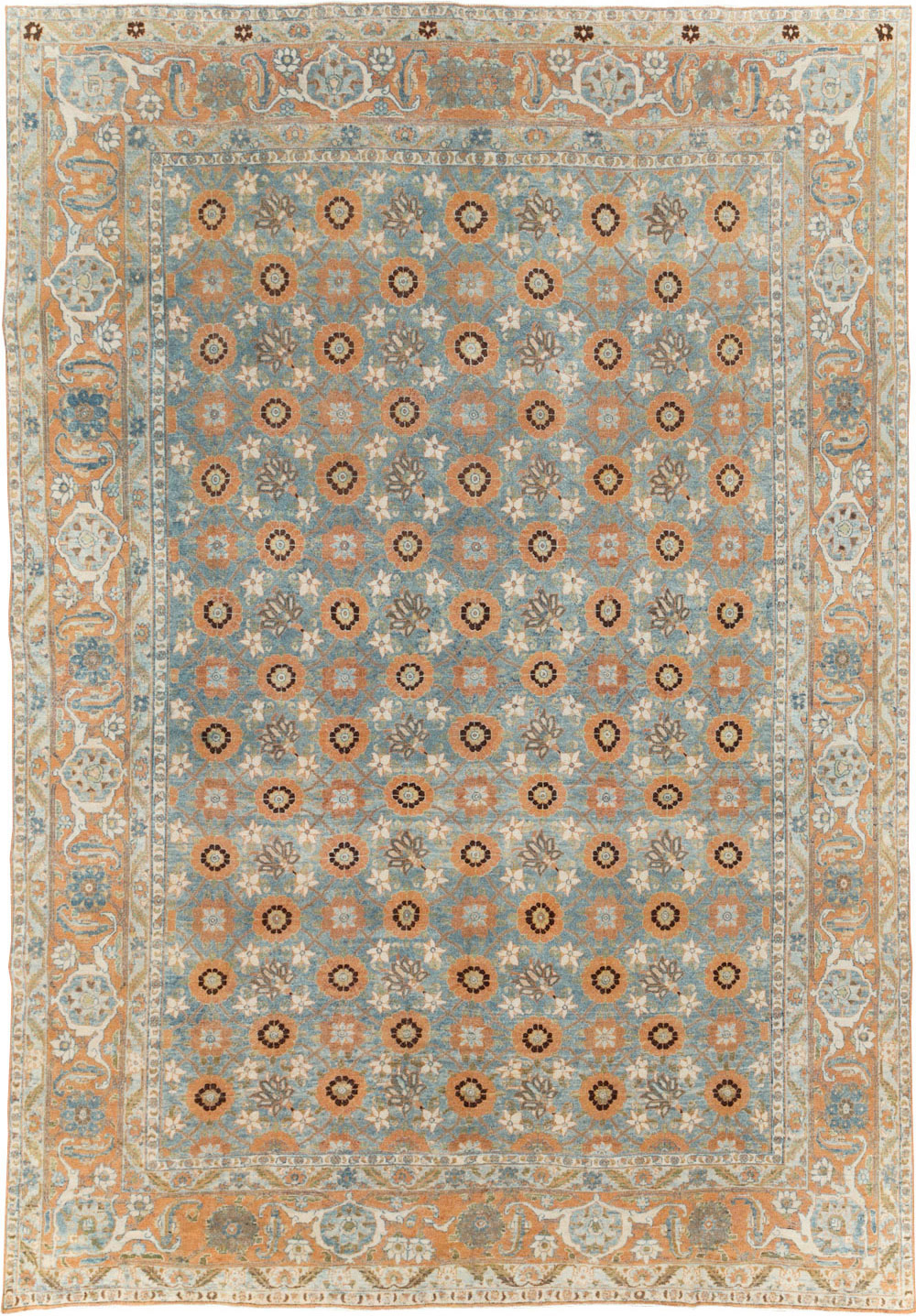 Antique Persian Veramin Small Room Size Rug, No.31102 - Galerie Shabab