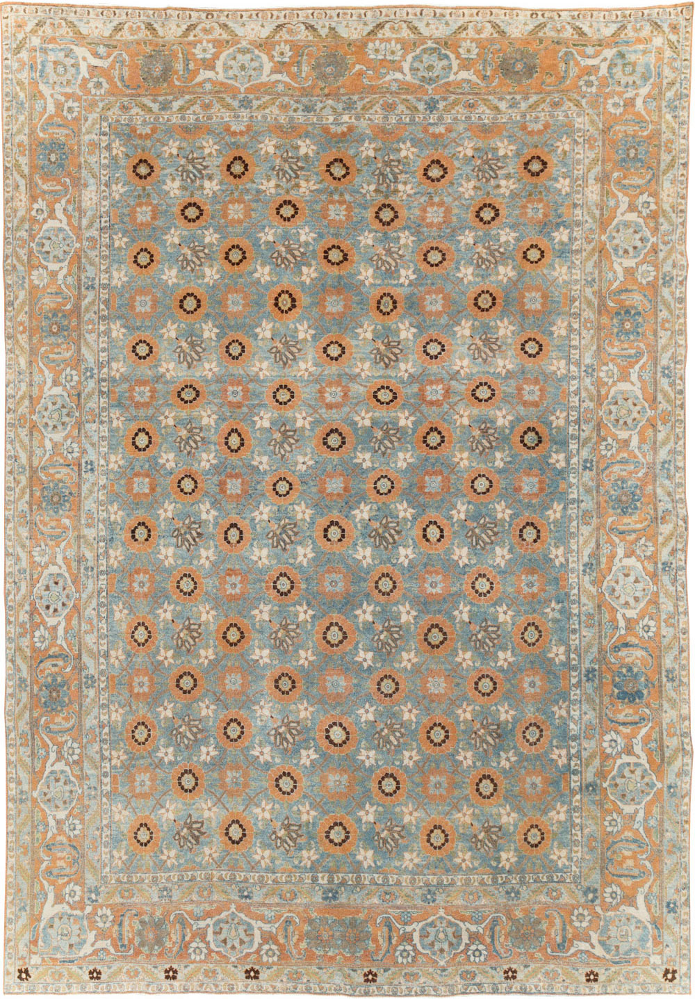 Antique Persian Veramin Small Room Size Rug, No.31102 - Galerie Shabab