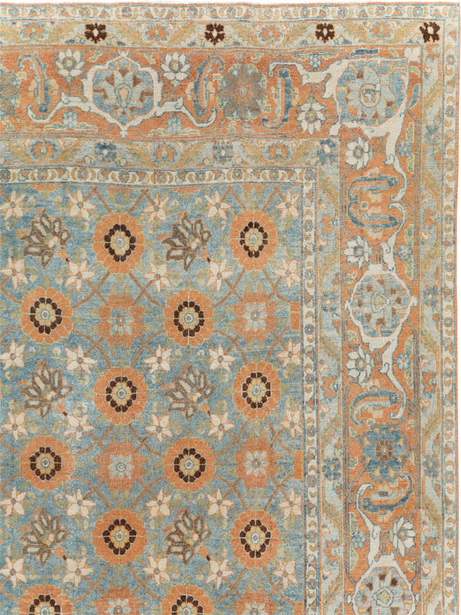 Antique Persian Veramin Small Room Size Rug, No.31102 - Galerie Shabab