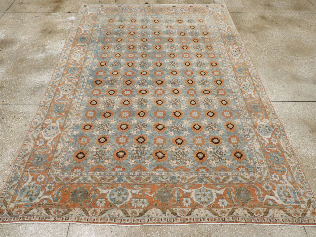 Antique Persian Veramin Small Room Size Rug, No.31102 - Galerie Shabab