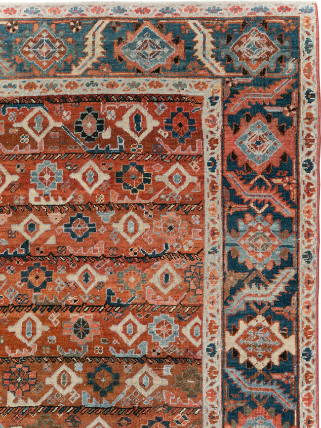Antique Persian Heriz Room Size Carpet, No.31103 - Galerie Shabab
