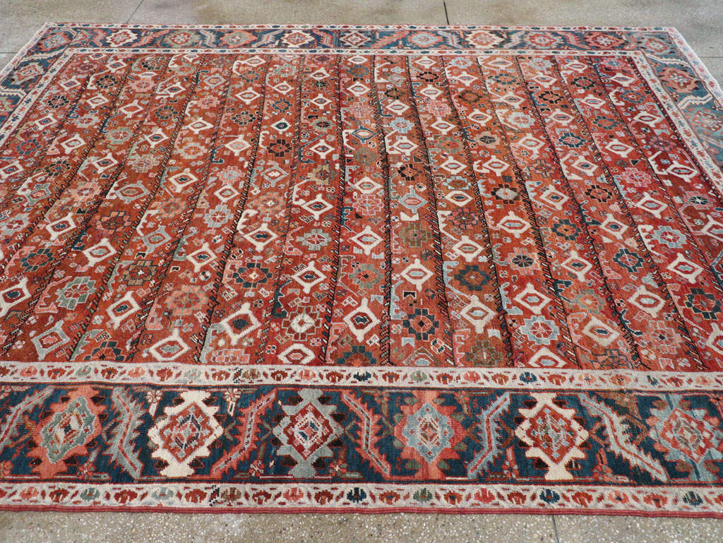 Antique Persian Heriz Room Size Carpet, No.31103 - Galerie Shabab