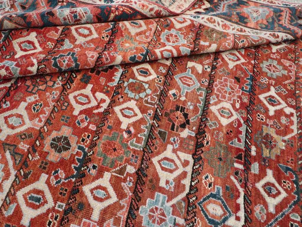 Antique Persian Heriz Room Size Carpet, No.31103 - Galerie Shabab