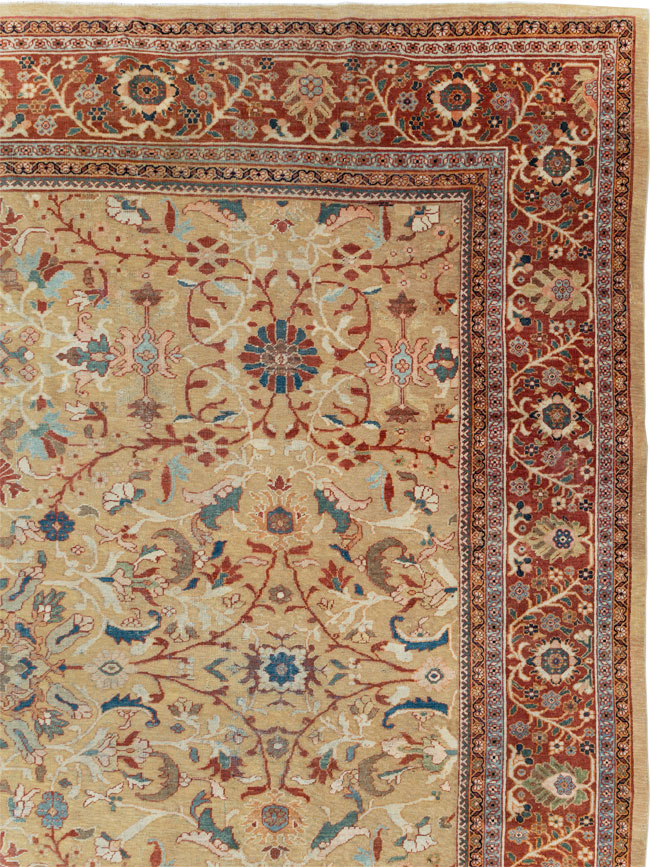 Antique Persian Mahal Oversize Carpet, No.31106 - Galerie Shabab