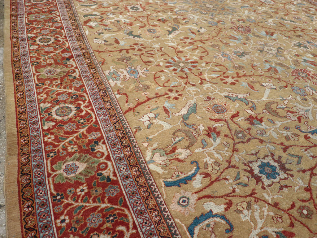 Antique Persian Mahal Oversize Carpet, No.31106 - Galerie Shabab
