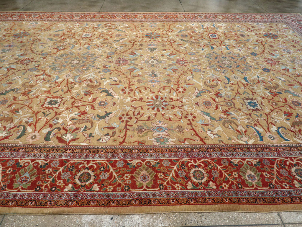 Antique Persian Mahal Oversize Carpet, No.31106 - Galerie Shabab