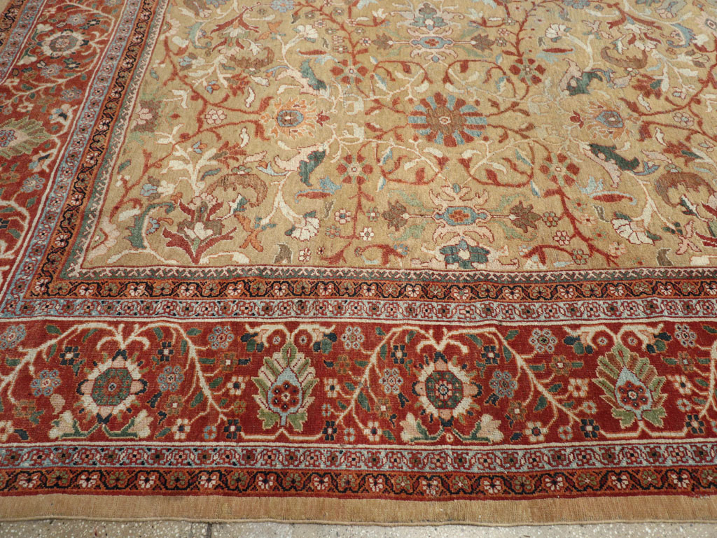 Antique Persian Mahal Oversize Carpet, No.31106 - Galerie Shabab