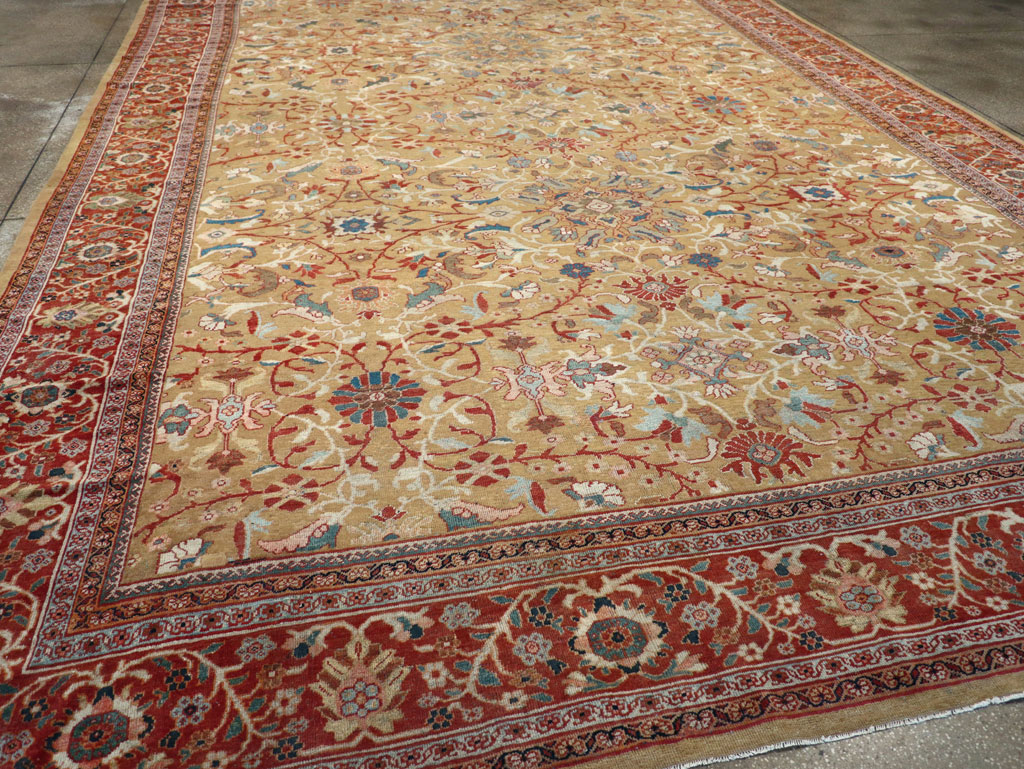 Antique Persian Mahal Oversize Carpet, No.31106 - Galerie Shabab