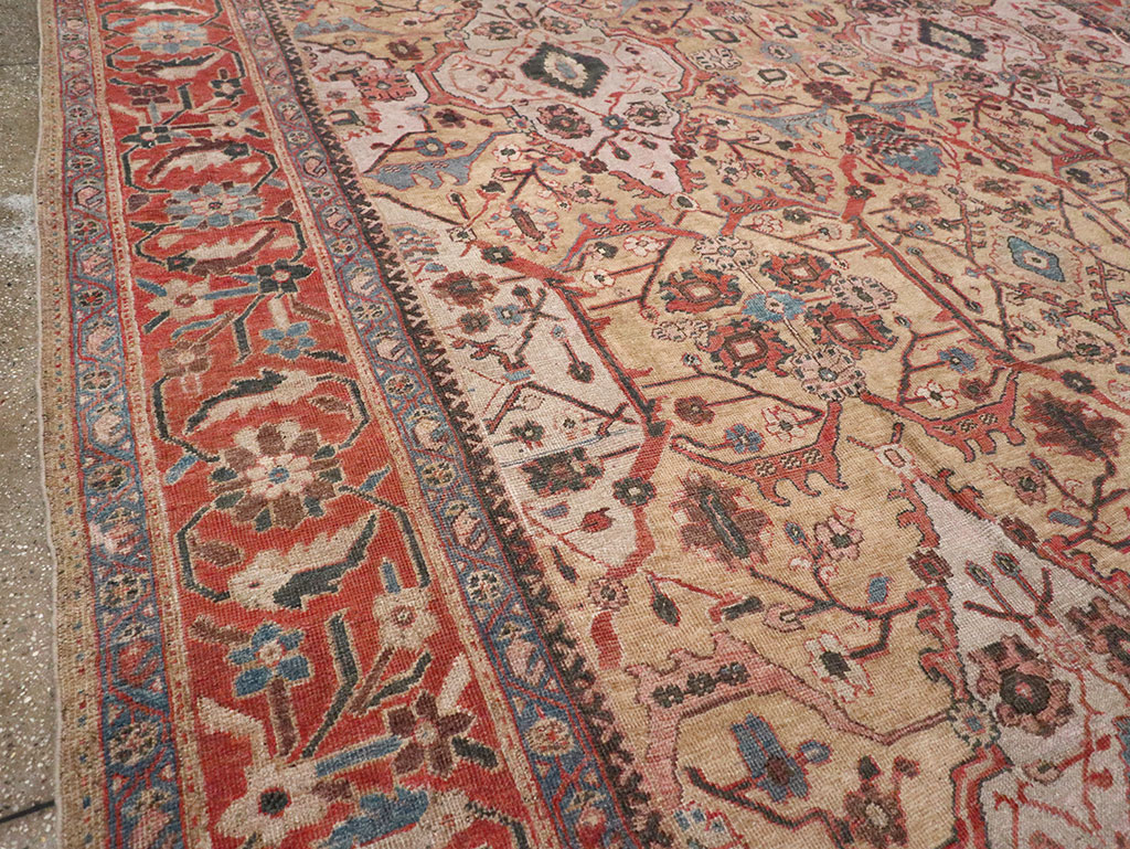 Antique Persian Sultanabad Oversize Carpet, No.31109 - Galerie Shabab