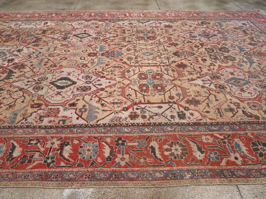 Antique Persian Sultanabad Oversize Carpet, No.31109 - Galerie Shabab