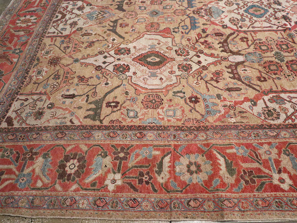 Antique Persian Sultanabad Oversize Carpet, No.31109 - Galerie Shabab